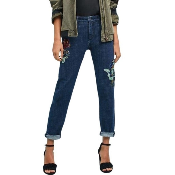 🌼 NWT Pilcro and the Letterpress slim boyfriend crop jeans - Picture 2 of 5